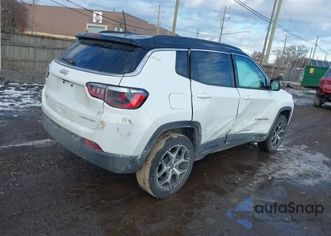 2025 Jeep Compass Limited 4X4 из США, поврежденный, VIN 3C4NJDCNXST531729